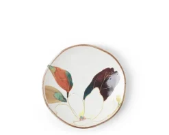 Discount MIYA Company Floral Mini Plate White