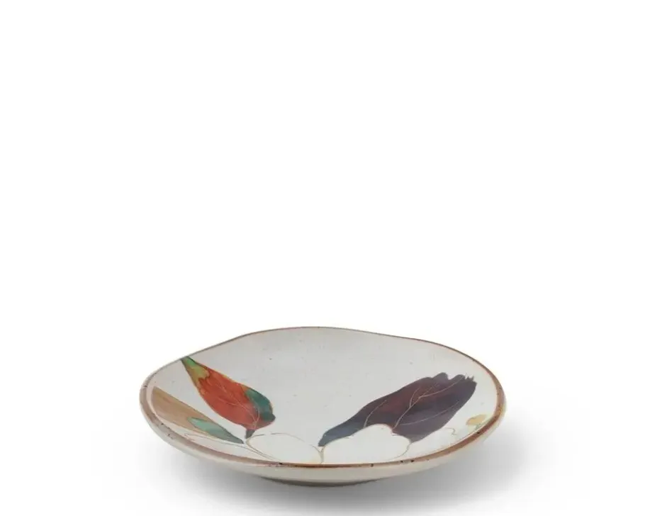 Discount MIYA Company Floral Mini Plate White