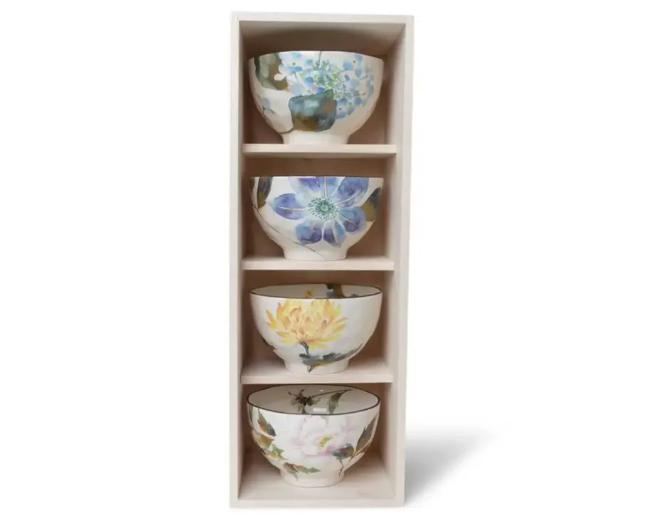 Online MIYA Company Floral Summer Rice Bowl Set
