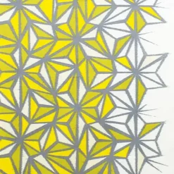 Sale MIYA Company Furoshiki Pattern Asanoha Yellow 27.5" Sq.