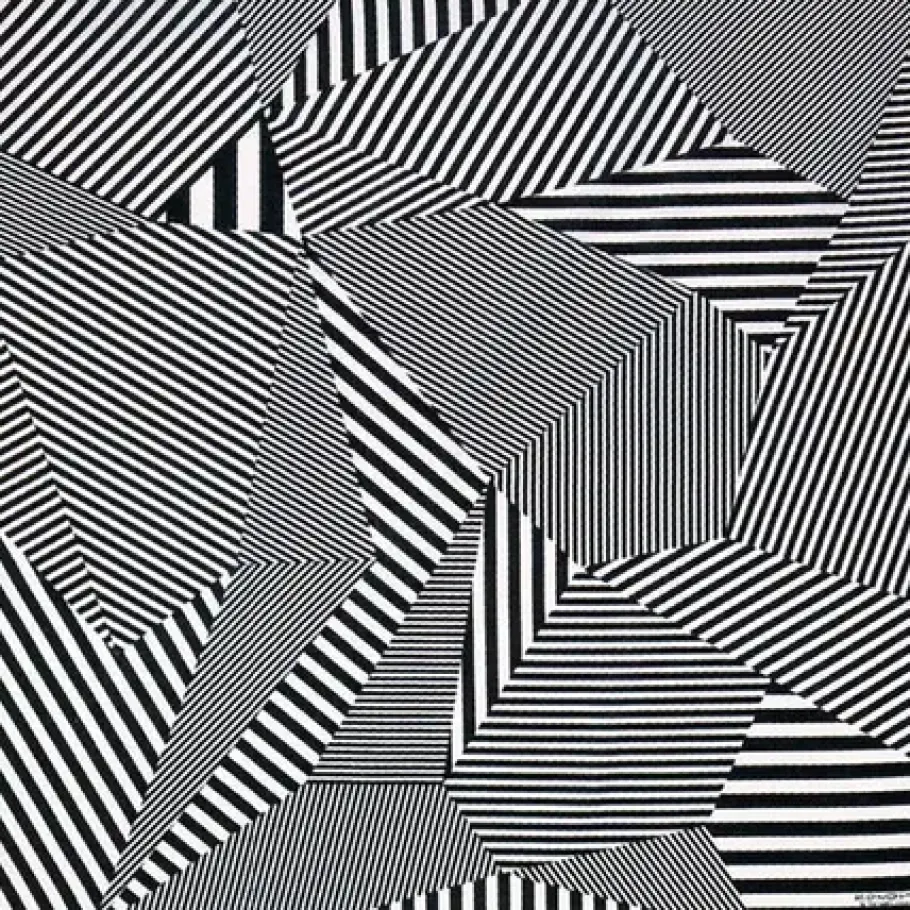 Best MIYA Company Furoshiki Pattern Stripes Black 38.75" Sq.