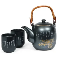 Sale MIYA Company Gold Bamboo Kintake Tea Set