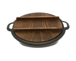 Clearance MIYA Company Gyoza Pan Cast Iron With Lid