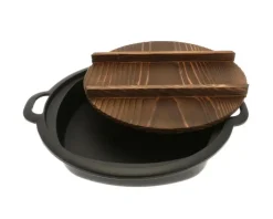 Clearance MIYA Company Gyoza Pan Cast Iron With Lid