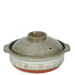 New MIYA Company Hana-Mishima Donabe Casserole, 20 Oz.