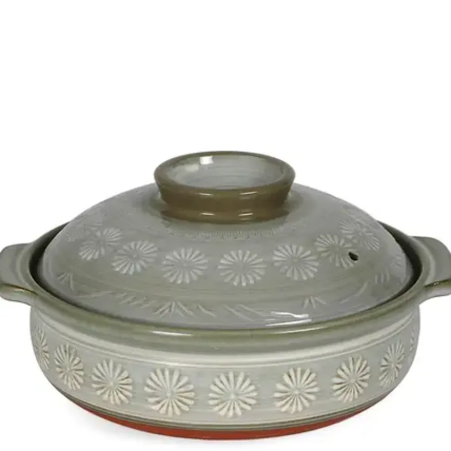 Discount MIYA Company Hana-Mishima Donabe Casserole, 135 Oz.