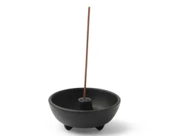 Clearance MIYA Company Incense Holder Black Center Cone