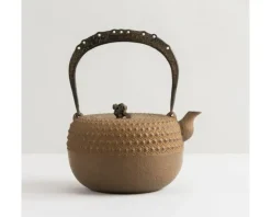 Clearance MIYA Company Iwachu Kettle Tetsubin Gravel Turtleshell Brown