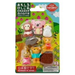 Online MIYA Company Iwako Forest Friends Eraser Pack At Miya