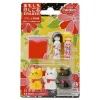 Best MIYA Company Iwako Kokeshi Fortune Cat Eraser Pack At Miya