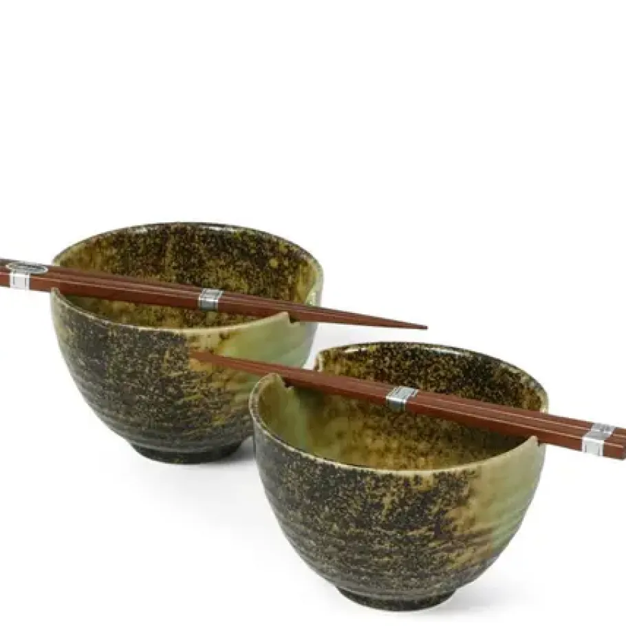 New MIYA Company Iwa Shimizu 5.5" Bowl For Two Set