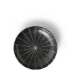 Clearance MIYA Company Kasa Lines Black 4.75" Plate