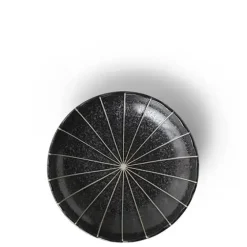 Clearance MIYA Company Kasa Lines Black 4.75" Plate