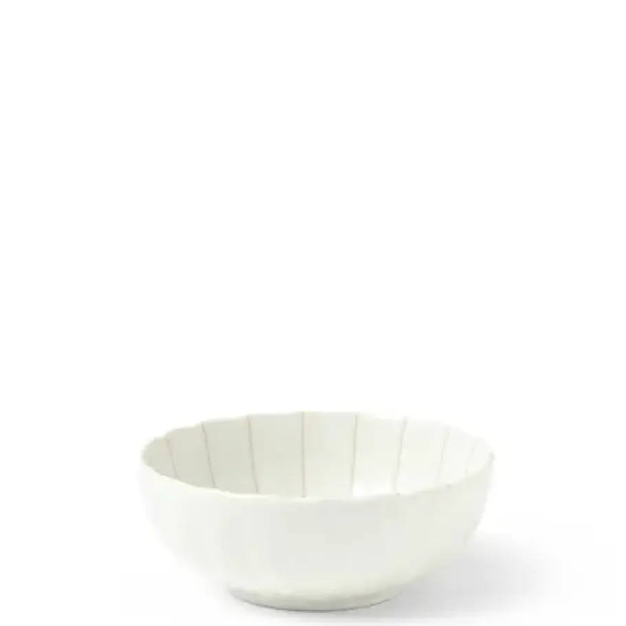 Best MIYA Company Kasa Lines White 4" Bowl