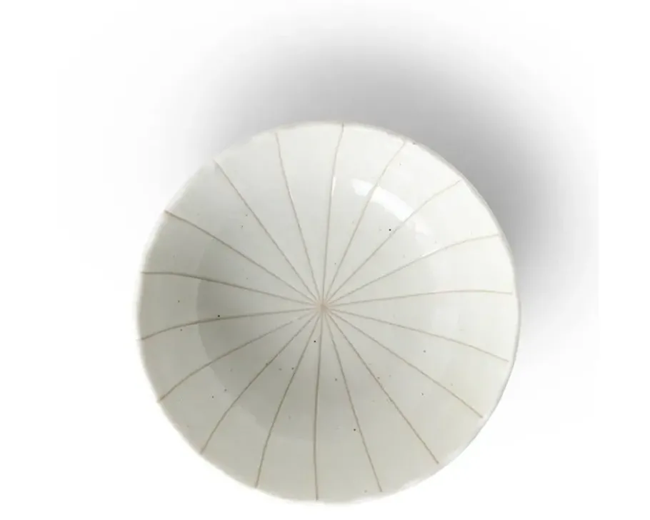 Hot MIYA Company Kasa Lines White 5.5" Bowl