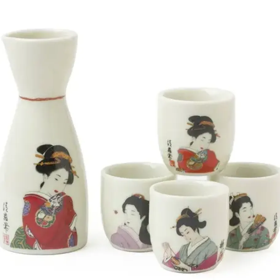 Online MIYA Company Kimono Ladies Sake Set
