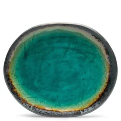 Outlet MIYA Company Kosui Green 10.5" Oval Plate