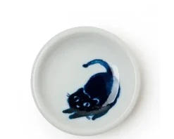 Clearance MIYA Company Midnight Blue Cat Dish Set