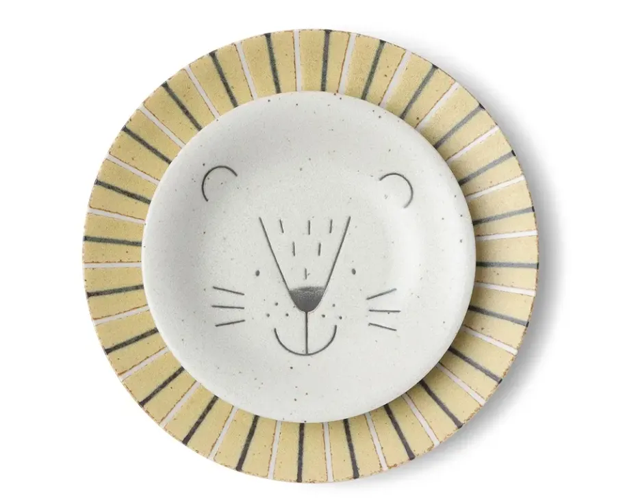 Outlet MIYA Company Mogu Mogu Lion Plate 9.25"