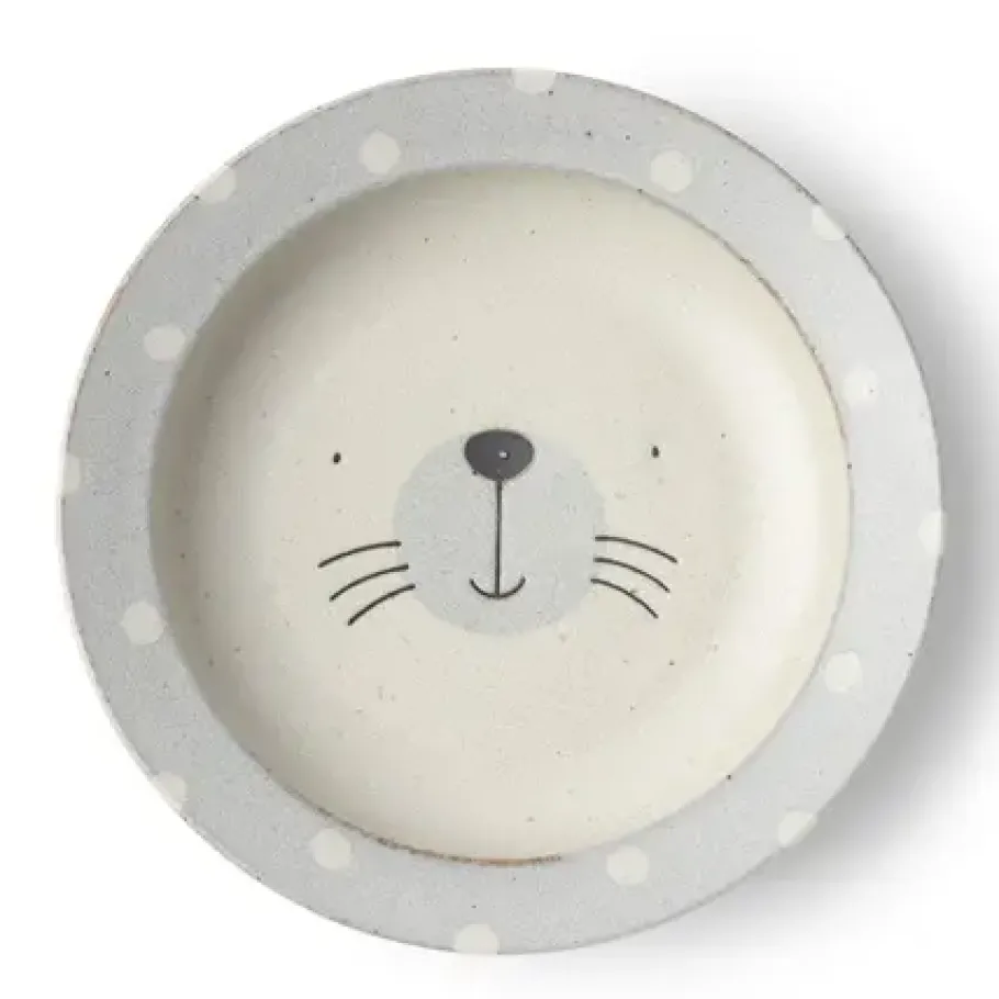 New MIYA Company Mogu Mogu Seal Shallow Bowl 8.75"