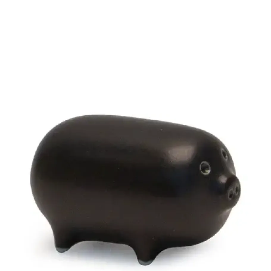 Discount MIYA Company Mori Pig Figurine - Black At Miya