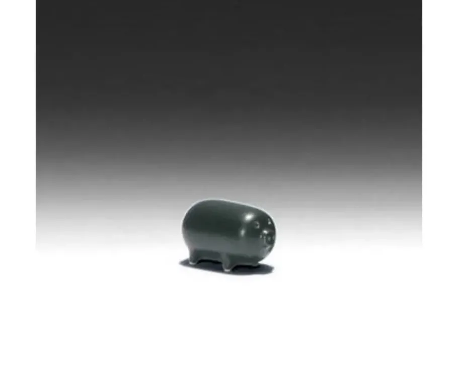 Discount MIYA Company Mori Pig Figurine - Black At Miya