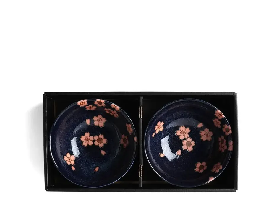 MIYA Company Namako Pink Sakura 5.75" Bowl Set/2
