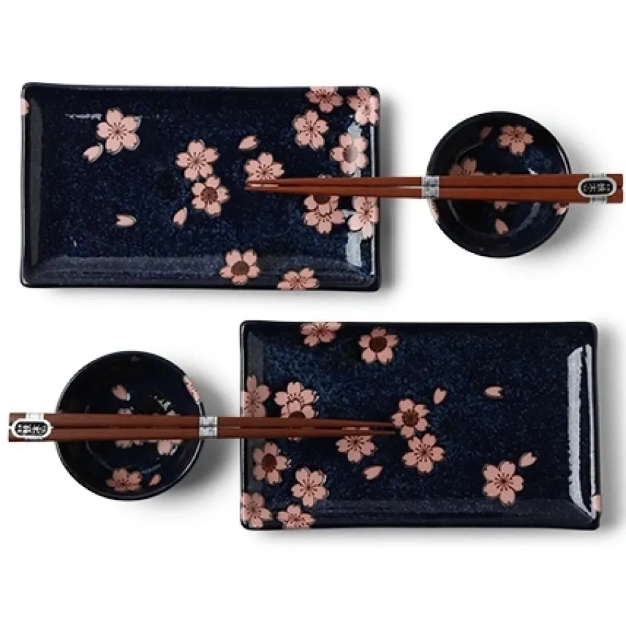 Discount MIYA Company Namako Pink Sakura Sushi For Two Set