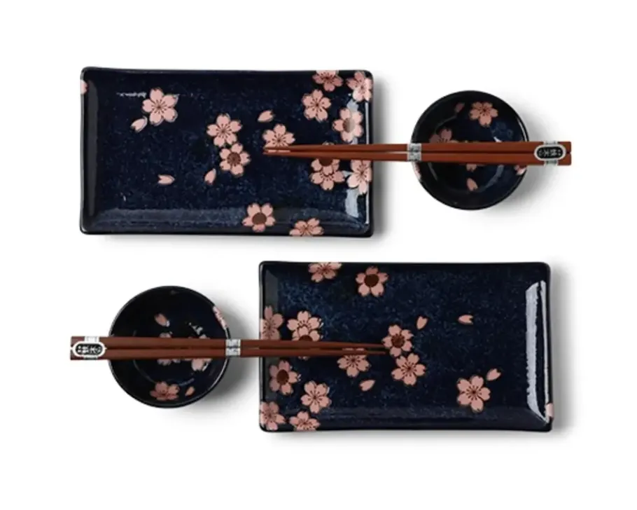 Discount MIYA Company Namako Pink Sakura Sushi For Two Set