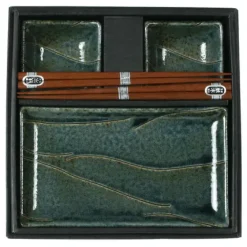Discount MIYA Company Nami Blue Sushi Set