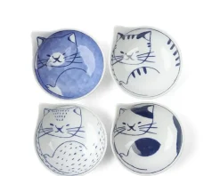 Hot MIYA Company Nekotori Cat Bowl 3.75" Set/4