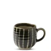 Sale MIYA Company Oribe Green Striped 8 Oz. Mug