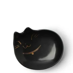 Clearance MIYA Company Plate Mini Black Cat With Gold
