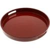 Clearance MIYA Company Red Lacquer Tray Round 13-1/2"