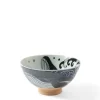 Best MIYA Company Rice Bowl Blue Whale Waves
