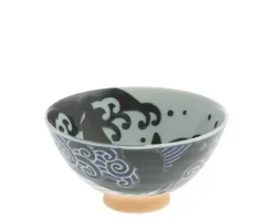 New MIYA Company Rice Bowl Blue Whale Waves 5