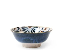 Outlet MIYA Company Rustic Blue Floral Noodle Bowl