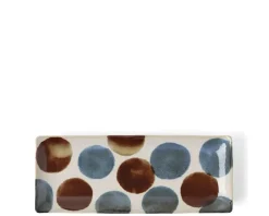 Clearance MIYA Company Rustic Dots Rectangle Plate