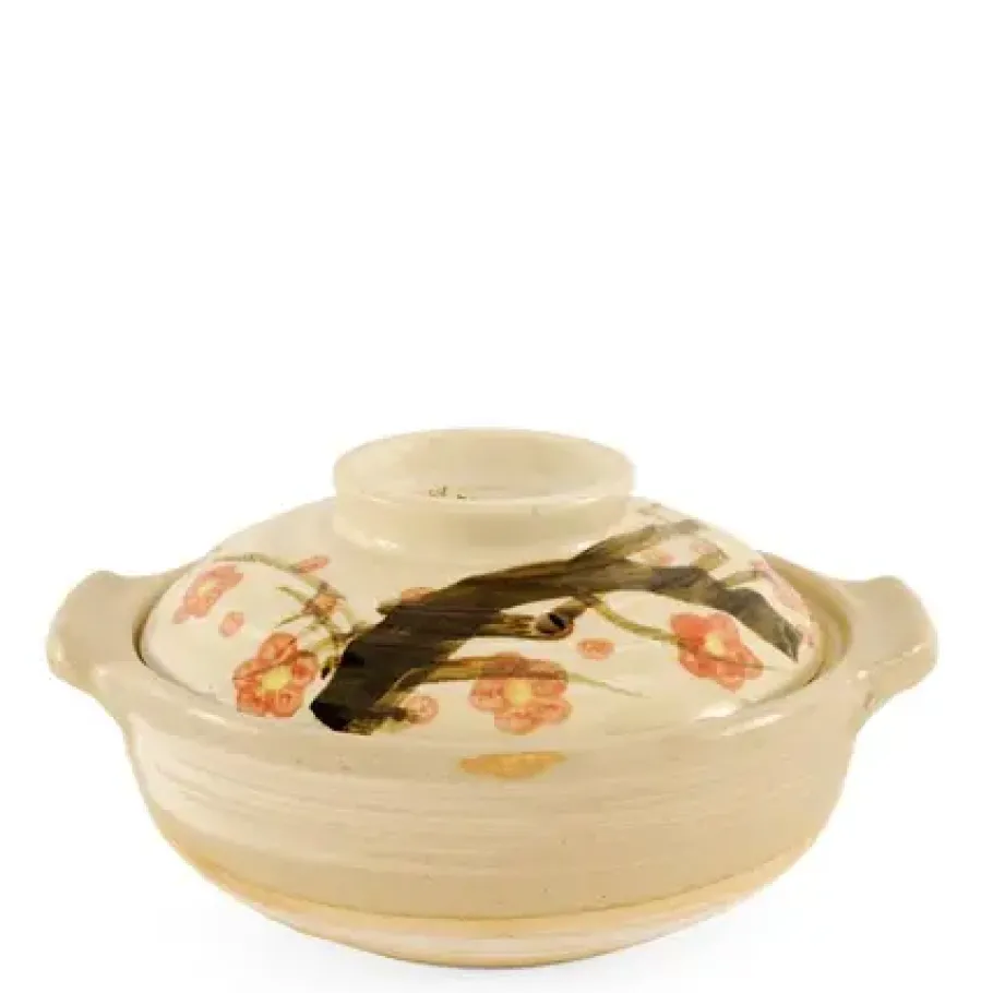 Hot MIYA Company Sakura Donabe Casserole, 32 Oz.