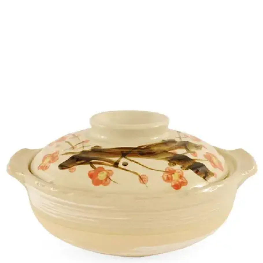New MIYA Company Sakura Donabe Casserole, 64 Oz.