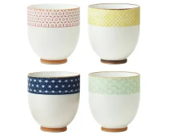 Online MIYA Company Sashiko Teacup Set 6 Oz.