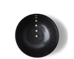 Discount MIYA Company Satin Black White Dots 5-1/8