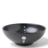 Outlet MIYA Company Satin Black White Dots 8-3/8" Bowl