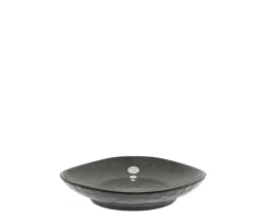 Online MIYA Company Satin Black White Dots Plate 5-1/4