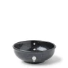 MIYA Company Satin Black White Dots Sauce Bowl