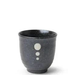 Outlet MIYA Company Satin Black White Dots Teacup