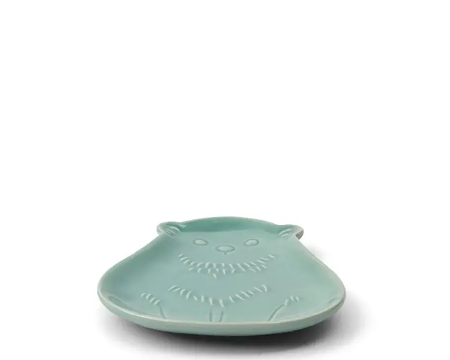 Discount MIYA Company Sauce Dish Bear Teal