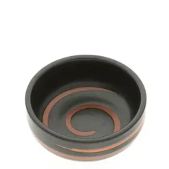Sale MIYA Company Sauce Dish Black Caramel Swirl