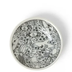 Best MIYA Company Sauce Dish 4" Happy Sea Creatures
