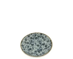 New MIYA Company Sauce Dish Indigo Flowers